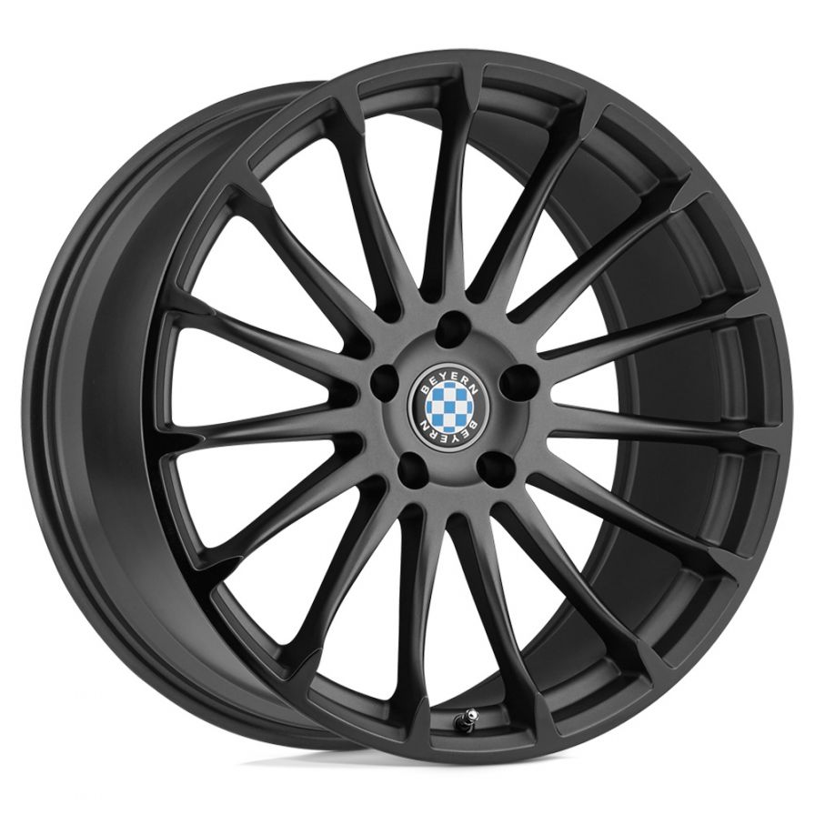 Beyern<br>Aviatic Matte Gunmetal Gloss Black Lip (19x8.5)